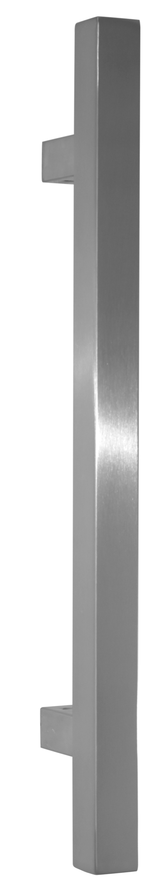 Tirador cuadrado 25x25 mm - dist entre ejes=350 - acero inox satinado