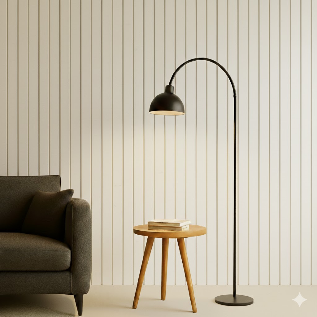 Panel de pared 3d de mdf blanco satinado de 2760mmx495mm, microondulado