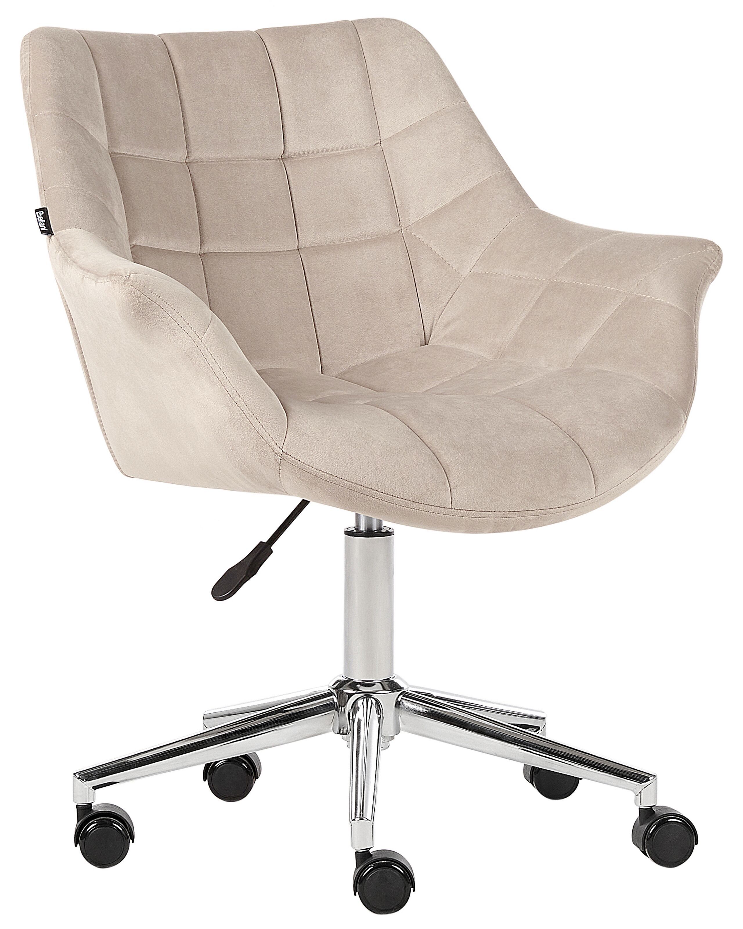 Silla de escritorio labelle terciopelo beige