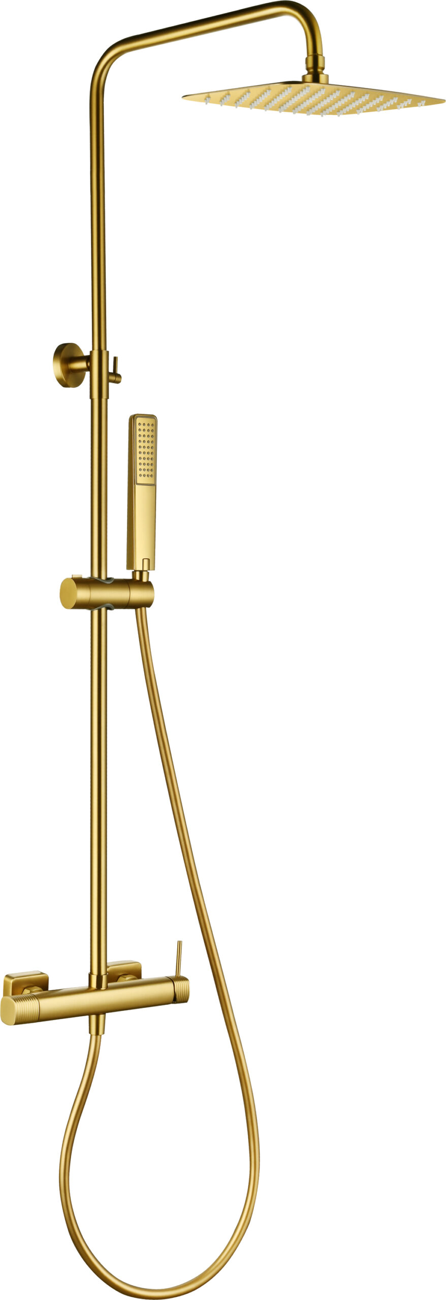 Conjunto ducha monomando firenze oro cepillado [ imex® ]