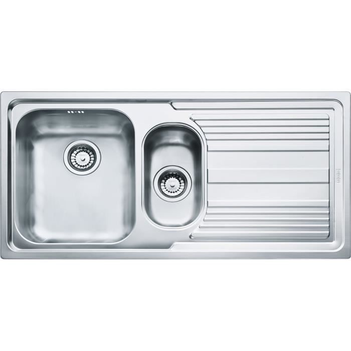 Fregadero de cocina 2 senos inox - 100 x 50 cm