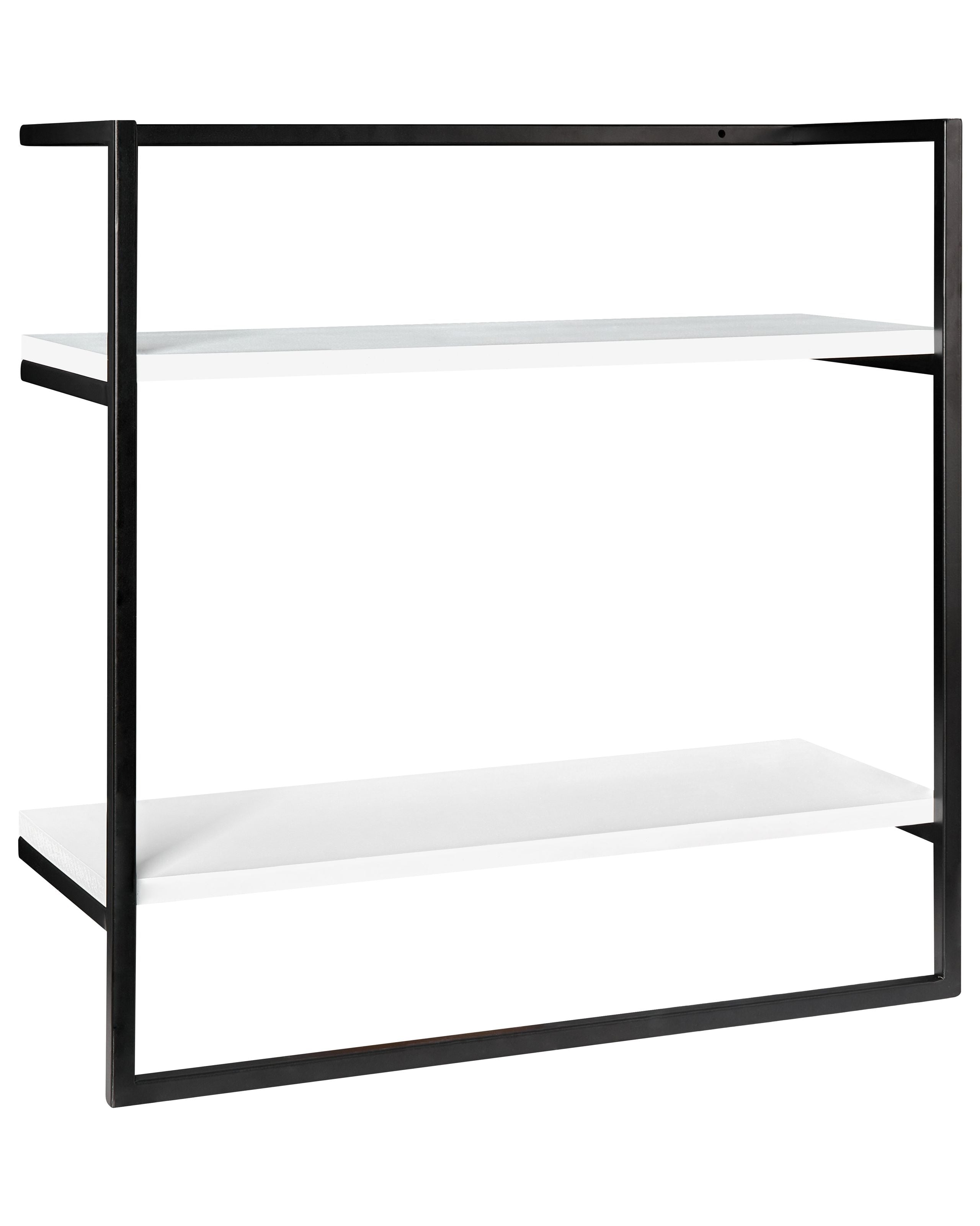 Toallero betania con estantes metal negro