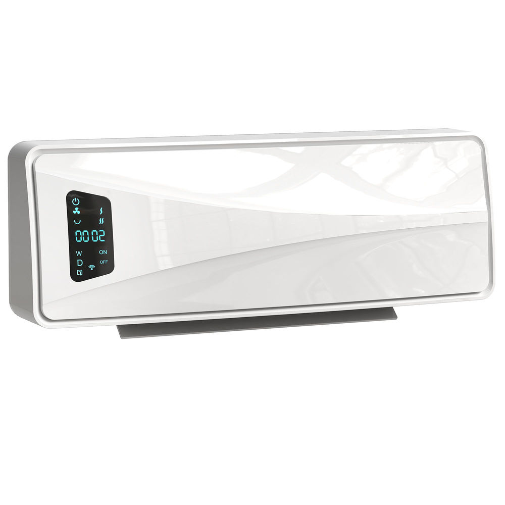 Calentador eléctrico pared 54x18.7x14.5 cm abs, pa color blanco Homcom