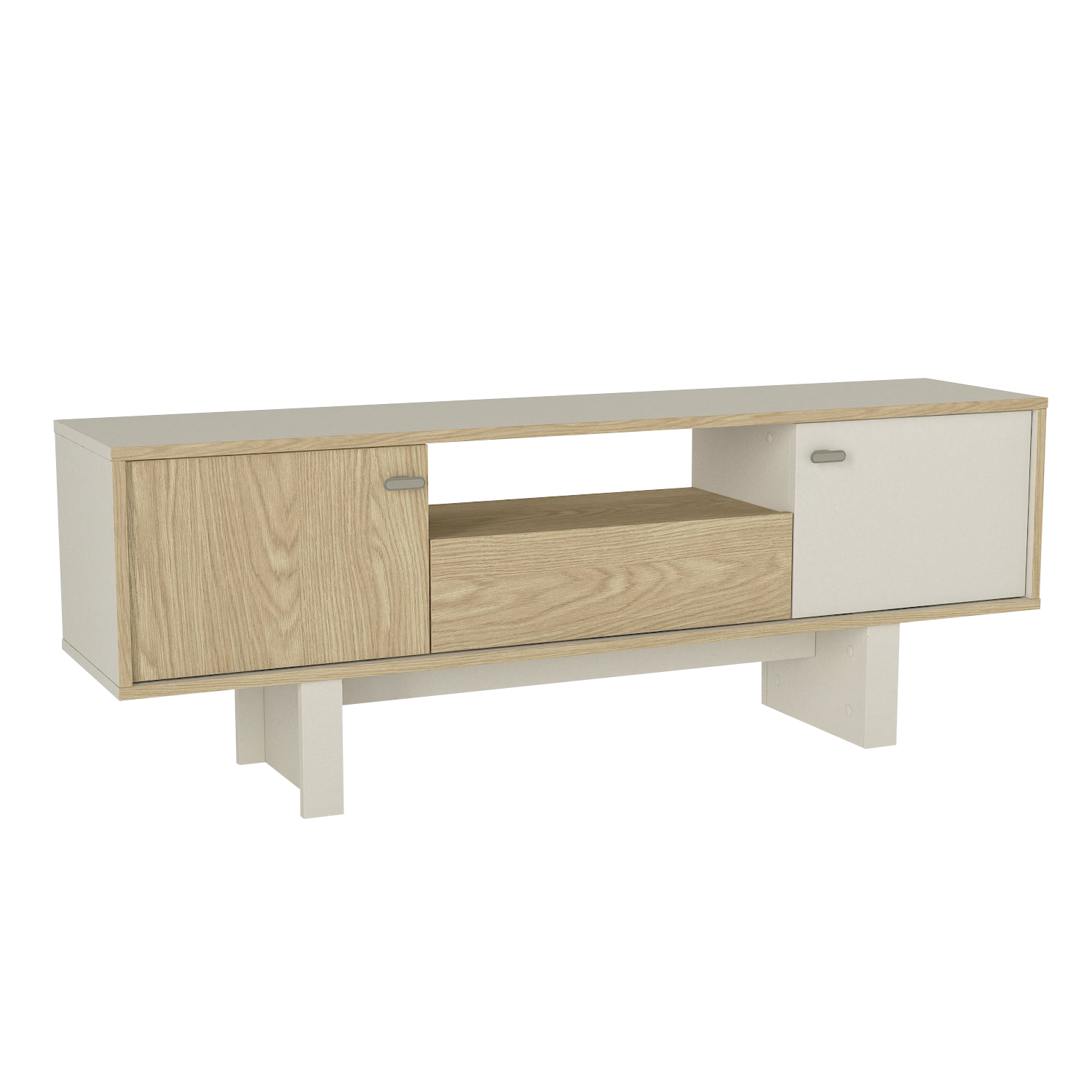 Mesa de tv 150 cm sandstone rota 3 puertas
