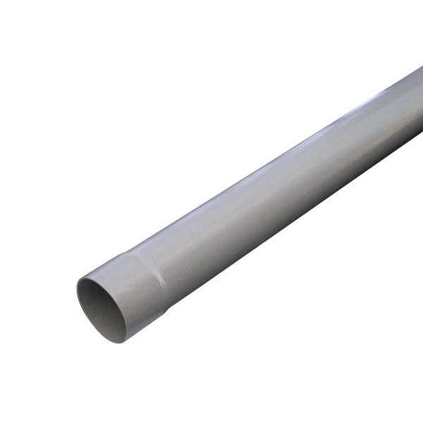 Tubo bajante de pvc 80 mm gris
