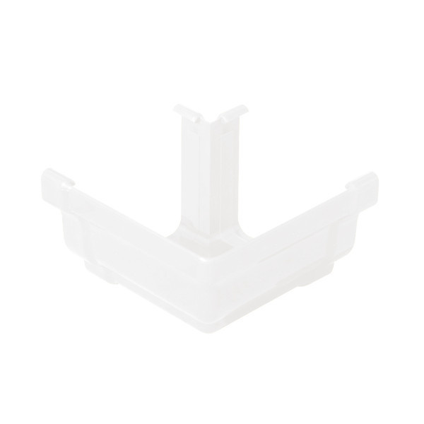 Ángulo exterior de canalón pvc recto blanco 120 mm