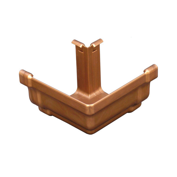 Ángulo exterior de canalón pvc recto cobre 120 mm