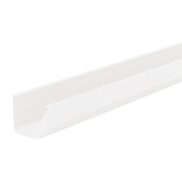 Canalón cornisa de pvc blanco 2 m 120 mm