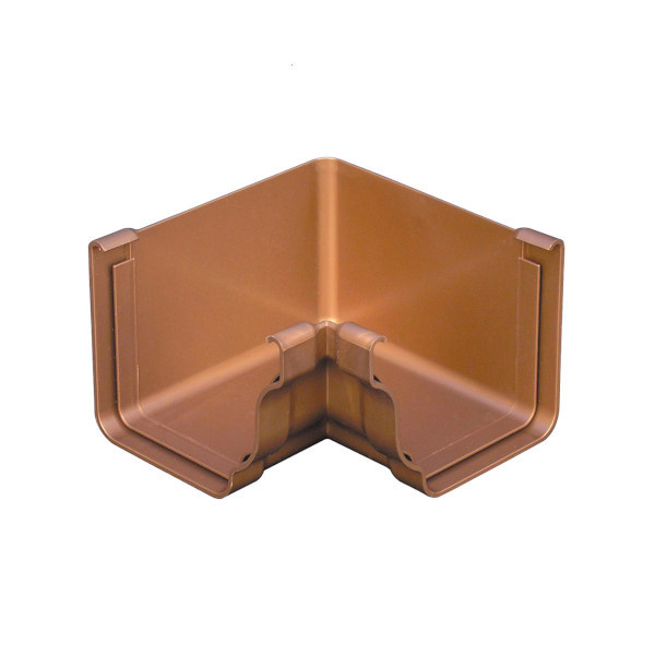Ángulo interior de canalón pvc recto cobre 120 mm