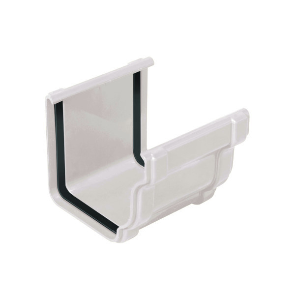 Unión canalón de cornisa pvc blanco