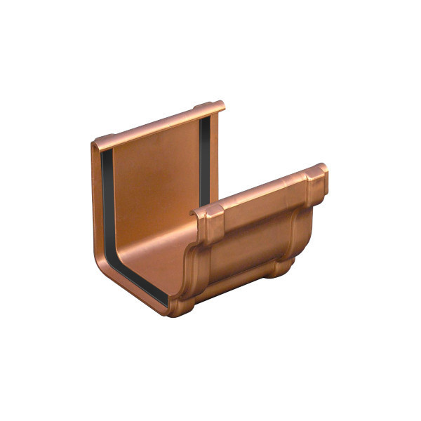 Unión canalón de cornisa pvc cobre