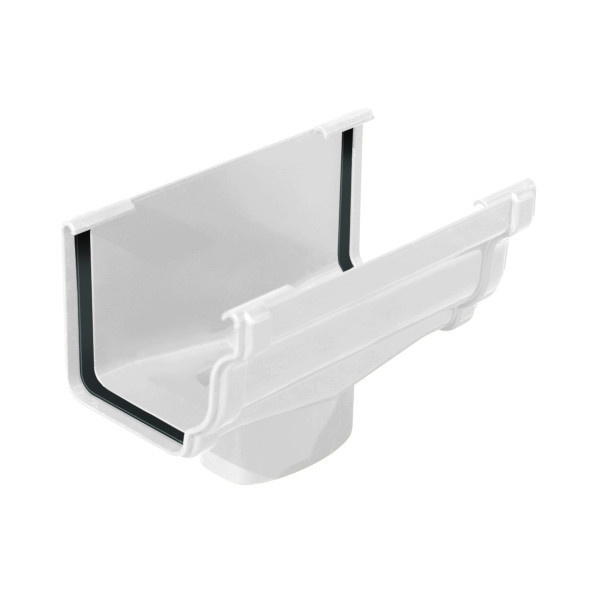 Bajada para canalón cornisa de pvc blanco