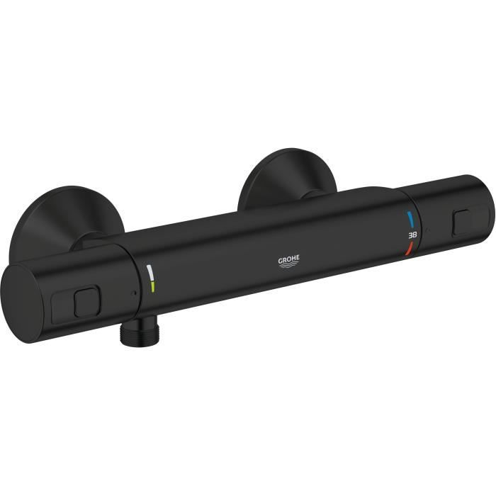 Mezclador termostático de ducha - grohe precision start - negro mate - ahor