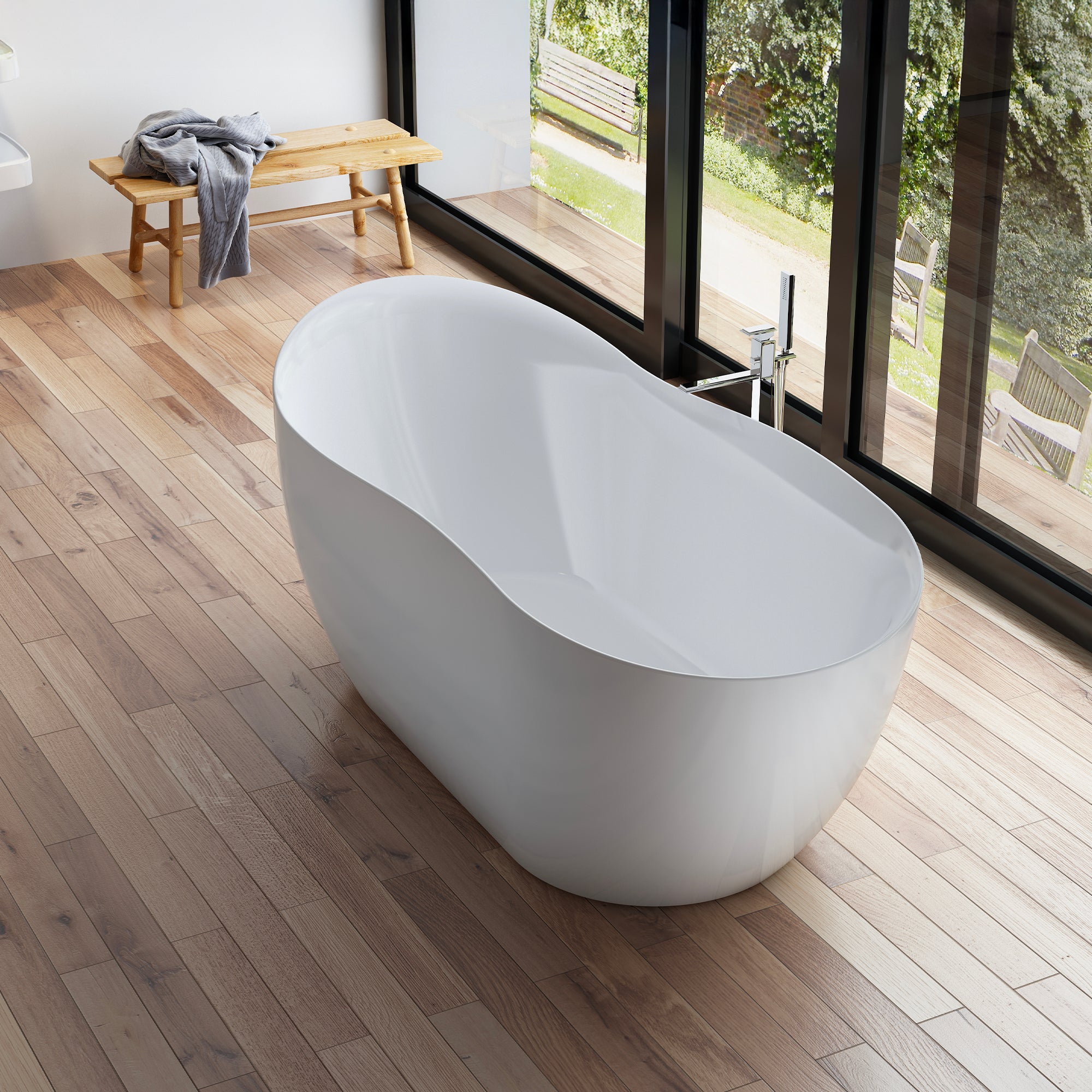 Bañera exenta rivage 172 blanche xx cm, spalina