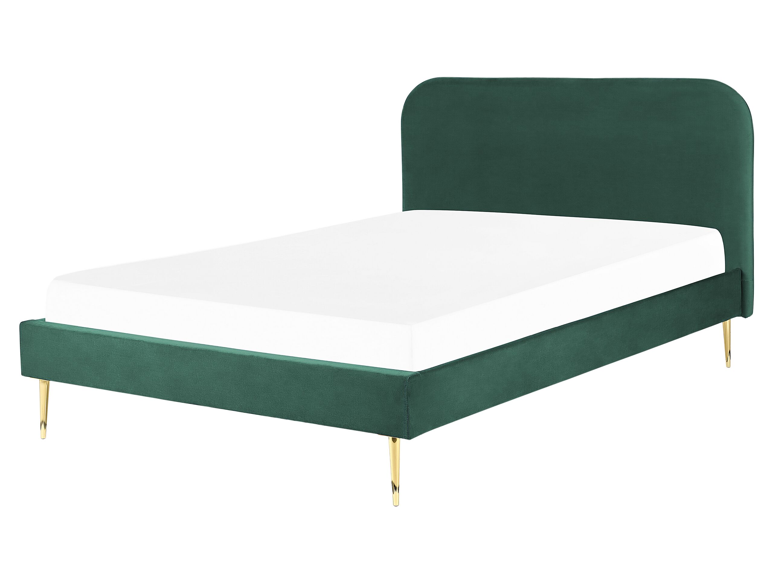 Cama terciopelo flayat 160 x 200 cm verde esmeralda