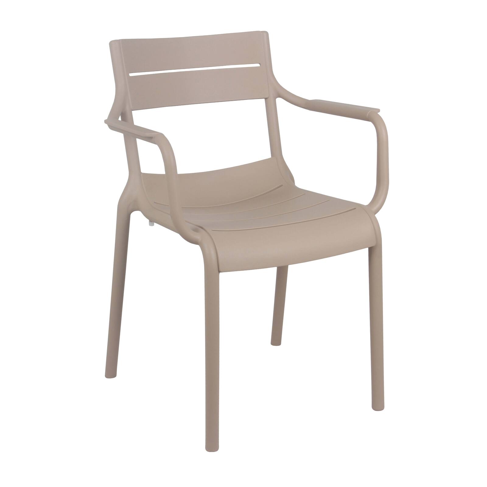 Oviala - sillón de terraza de plástico beige