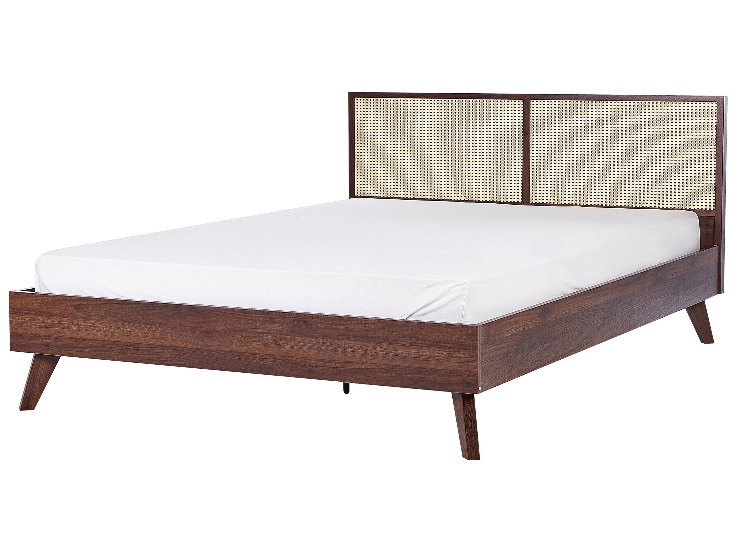 Cama ratán monpazier 180 x 200 cm marrón oscuro