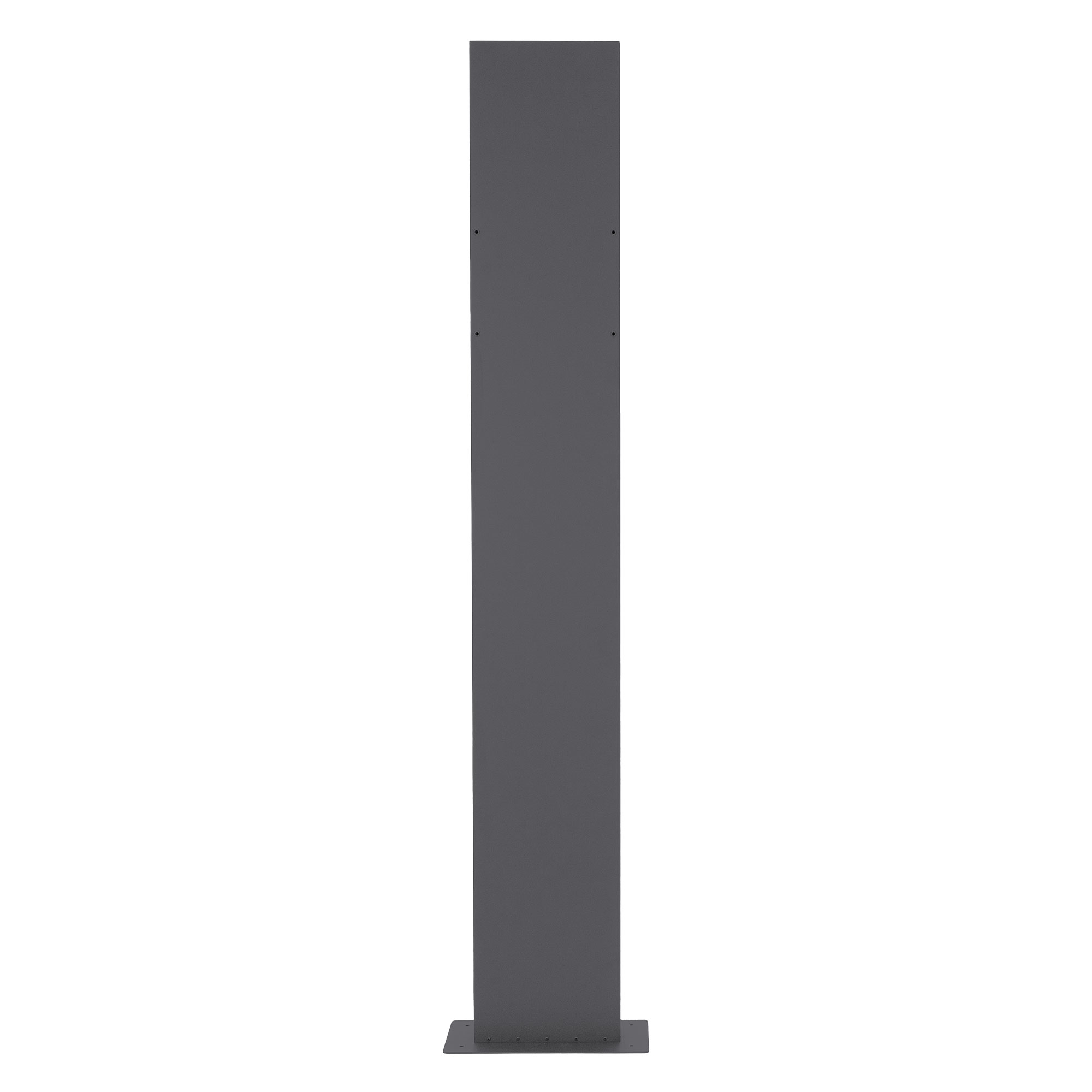 Soporte para buzones montados en pared de acero inox. Antracita