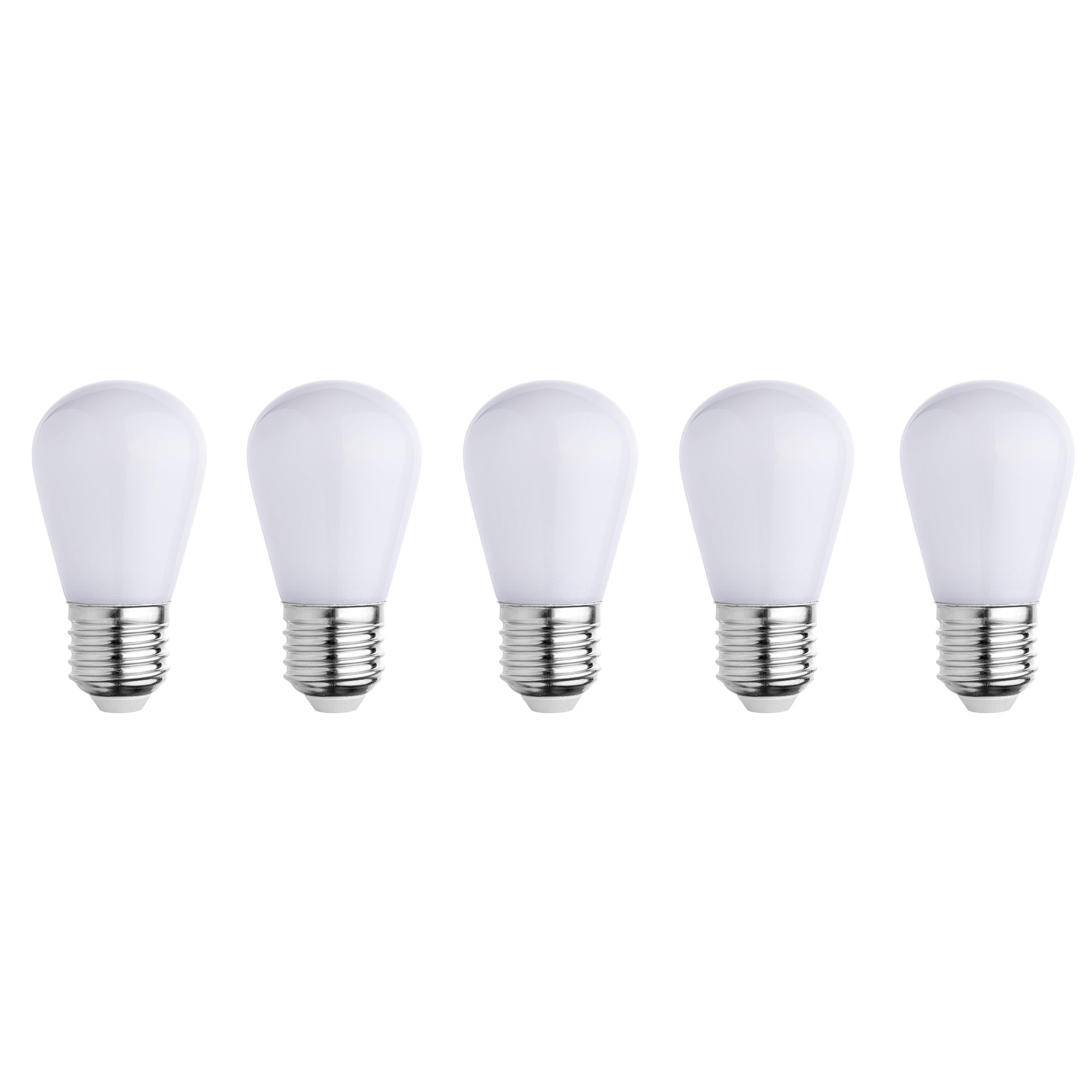 Paquete de 5 bombillas LED blancas E27 party bulb