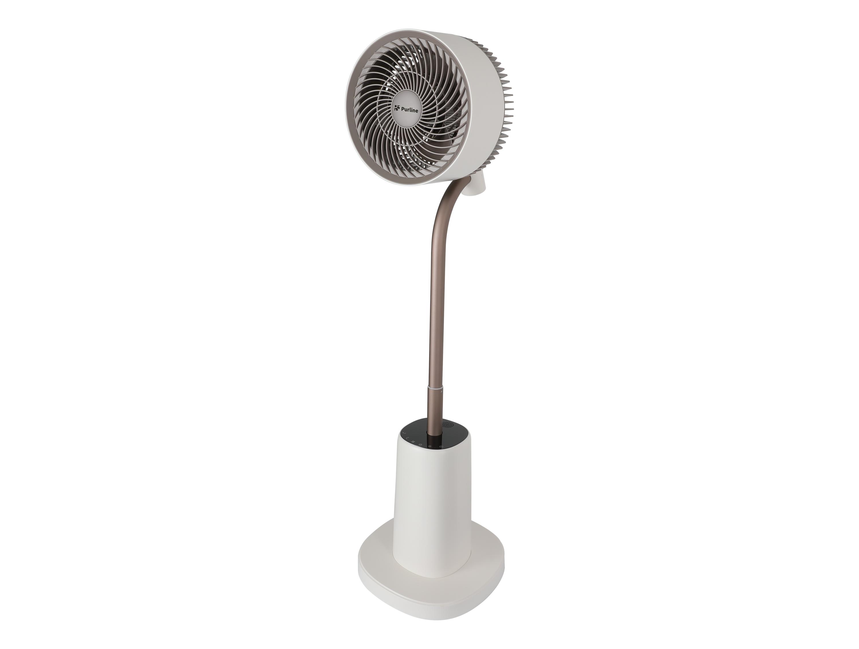 Ventilador de pie dc con luz ambiental