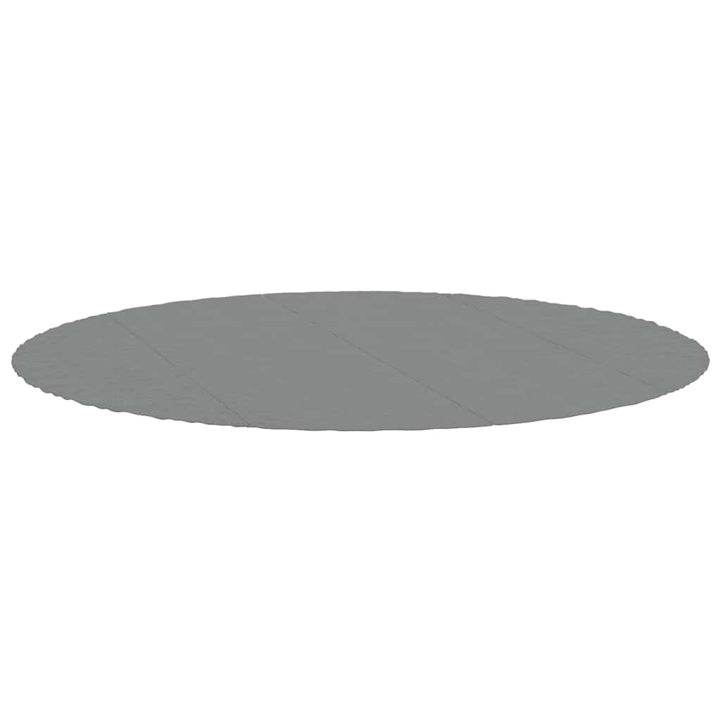 vidaXL tapiz de suelo piscina geotextil de poliéster gris claro ø458cm