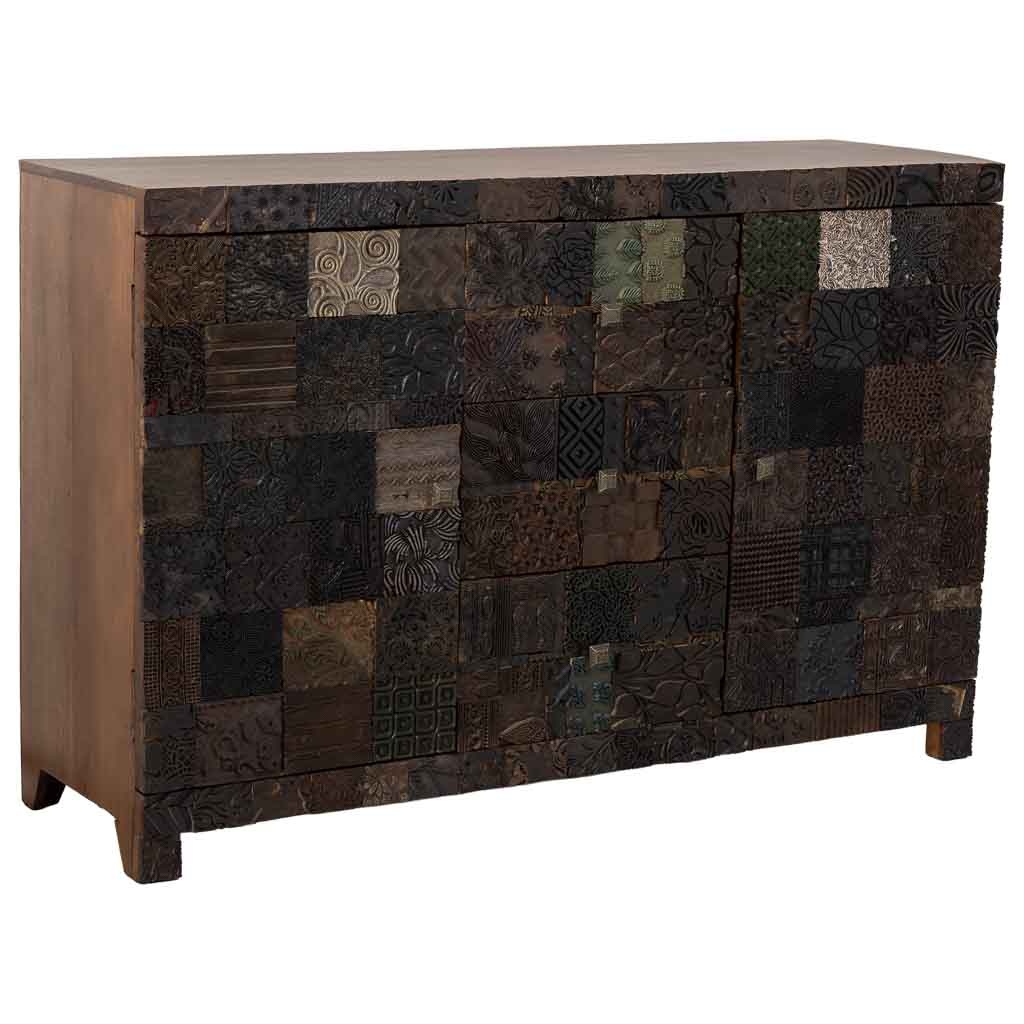 Aparador de madera marrón 152x48x102