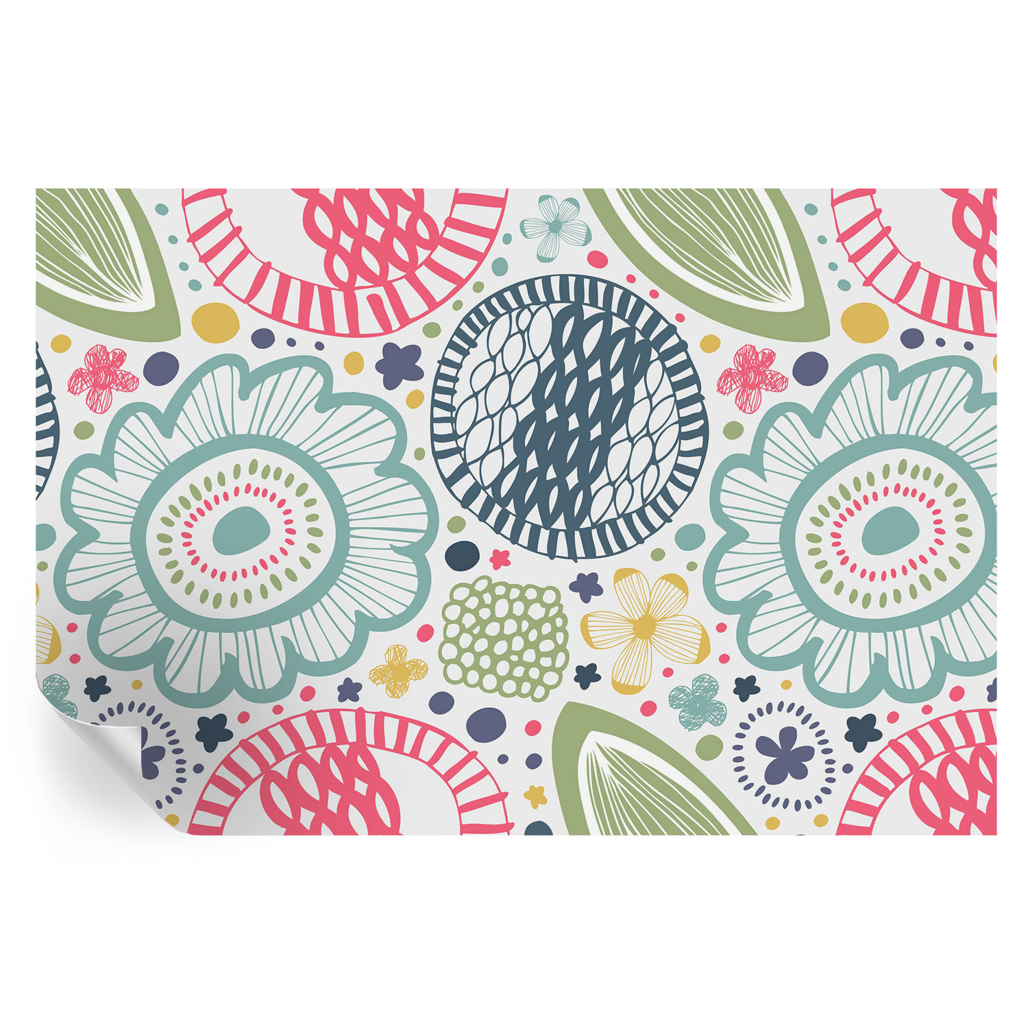 Papel pintado autoadhesivo estampados florales 104x152 tulup