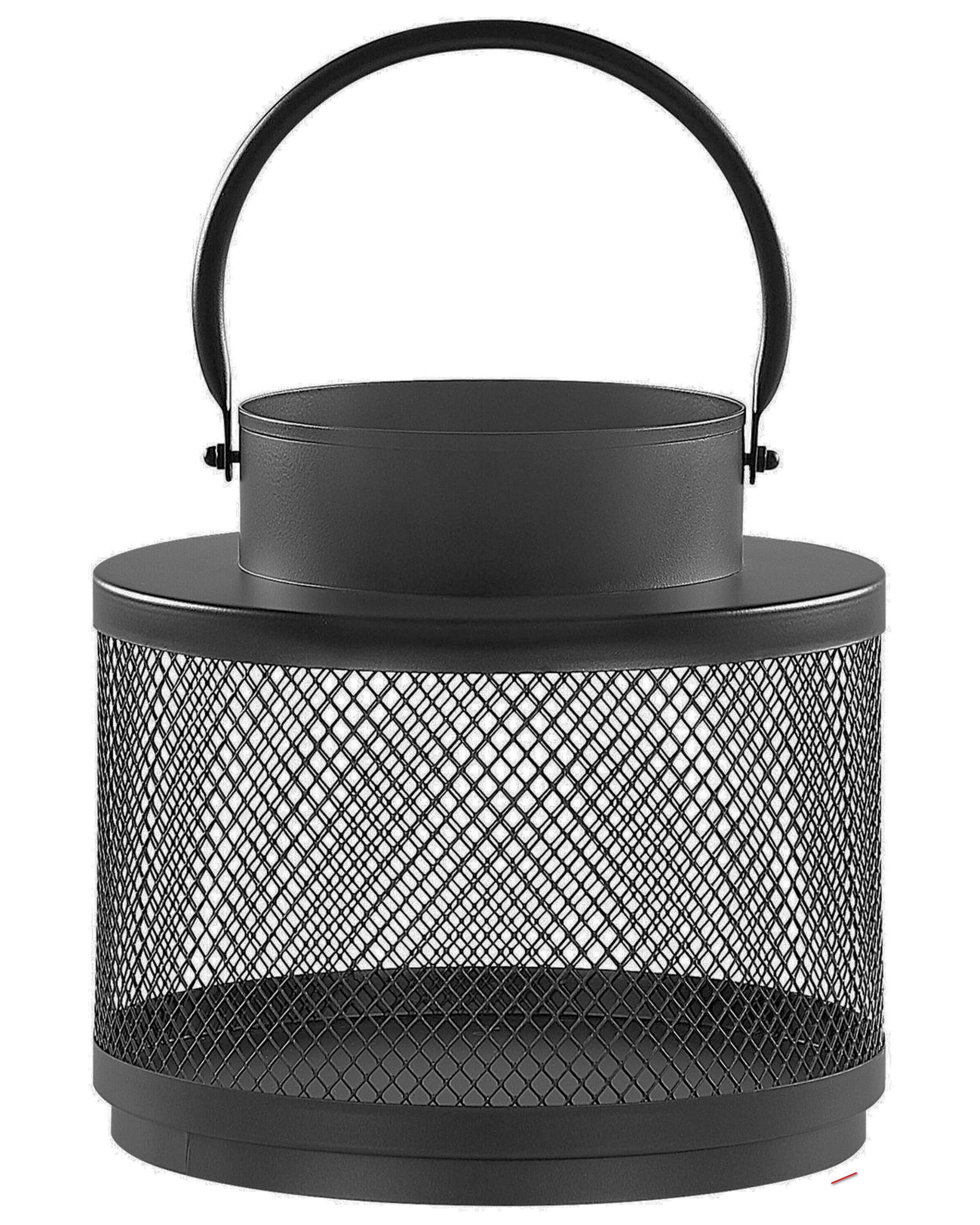 Linterna yamdena 24 cm metal negro