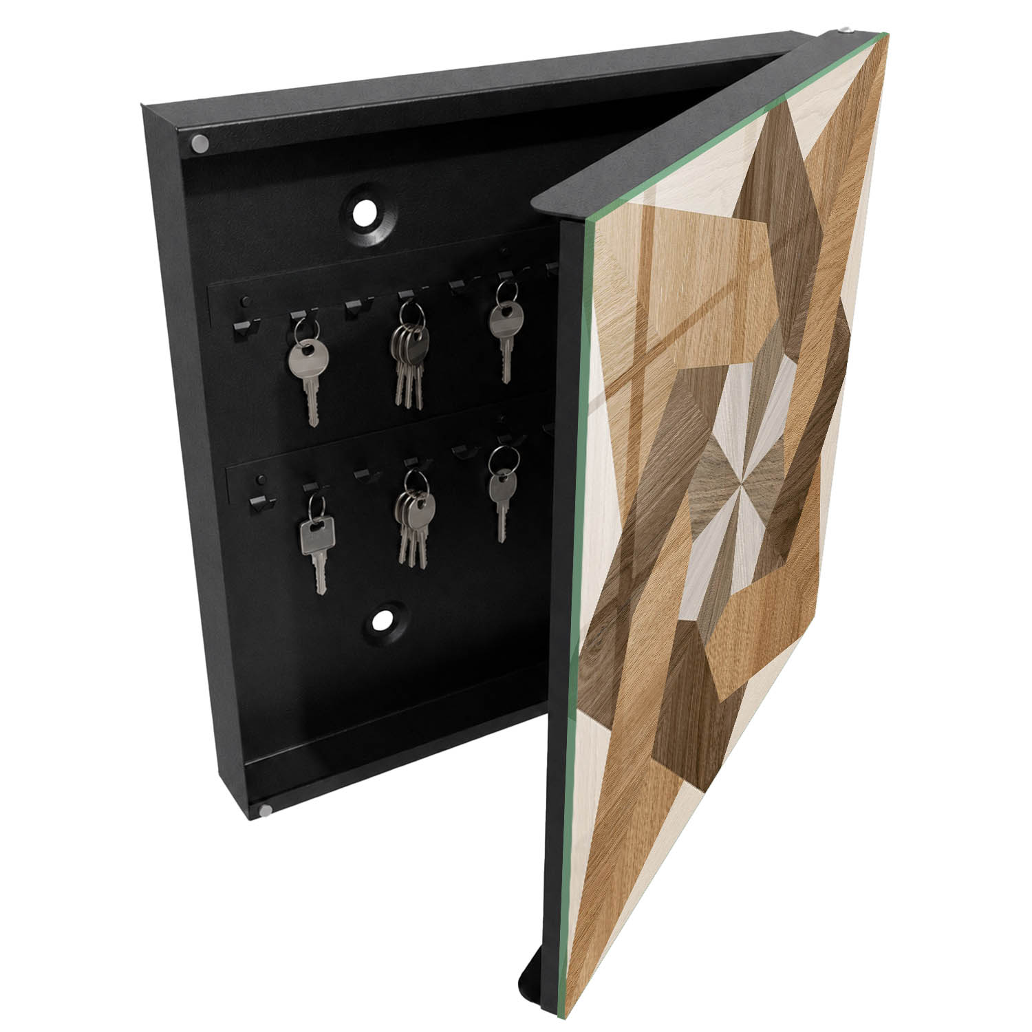 Caja para llaves de entrada 30x30x5, apertura derecha tulup