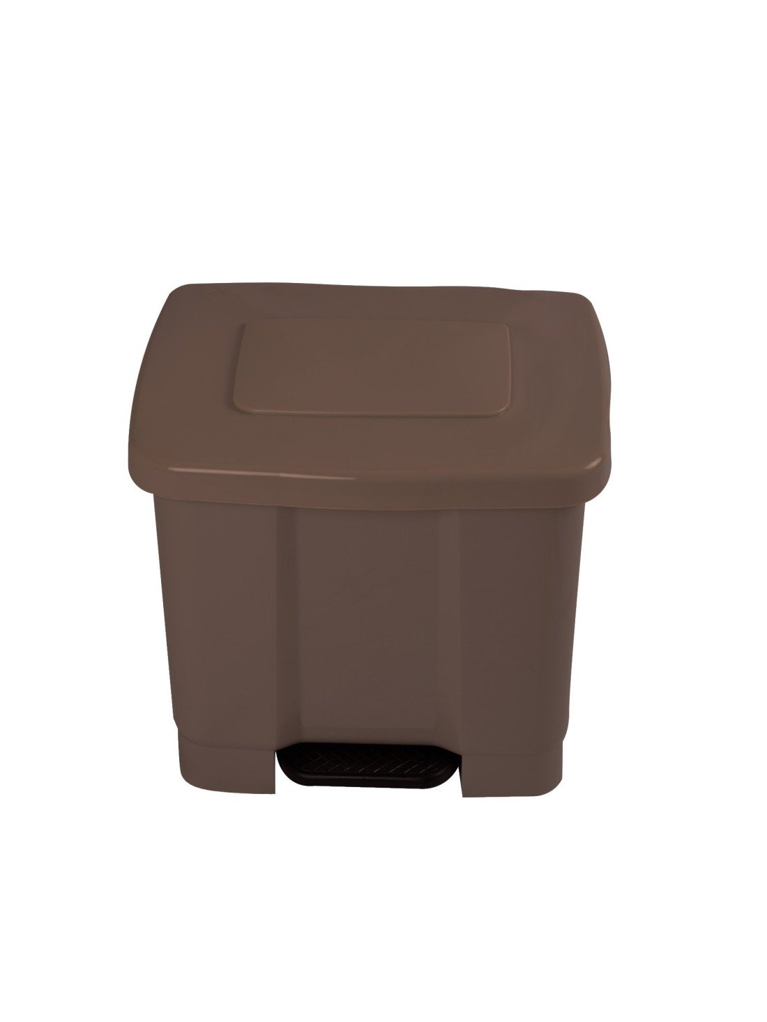 35l | marrón claro | cubo de basura para el reciclaje – basurero con pedal