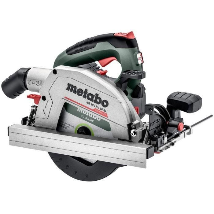 Sierra circular portátil sin cable - metabo - ks 18 ltx 66 bl - 18 v - hoja