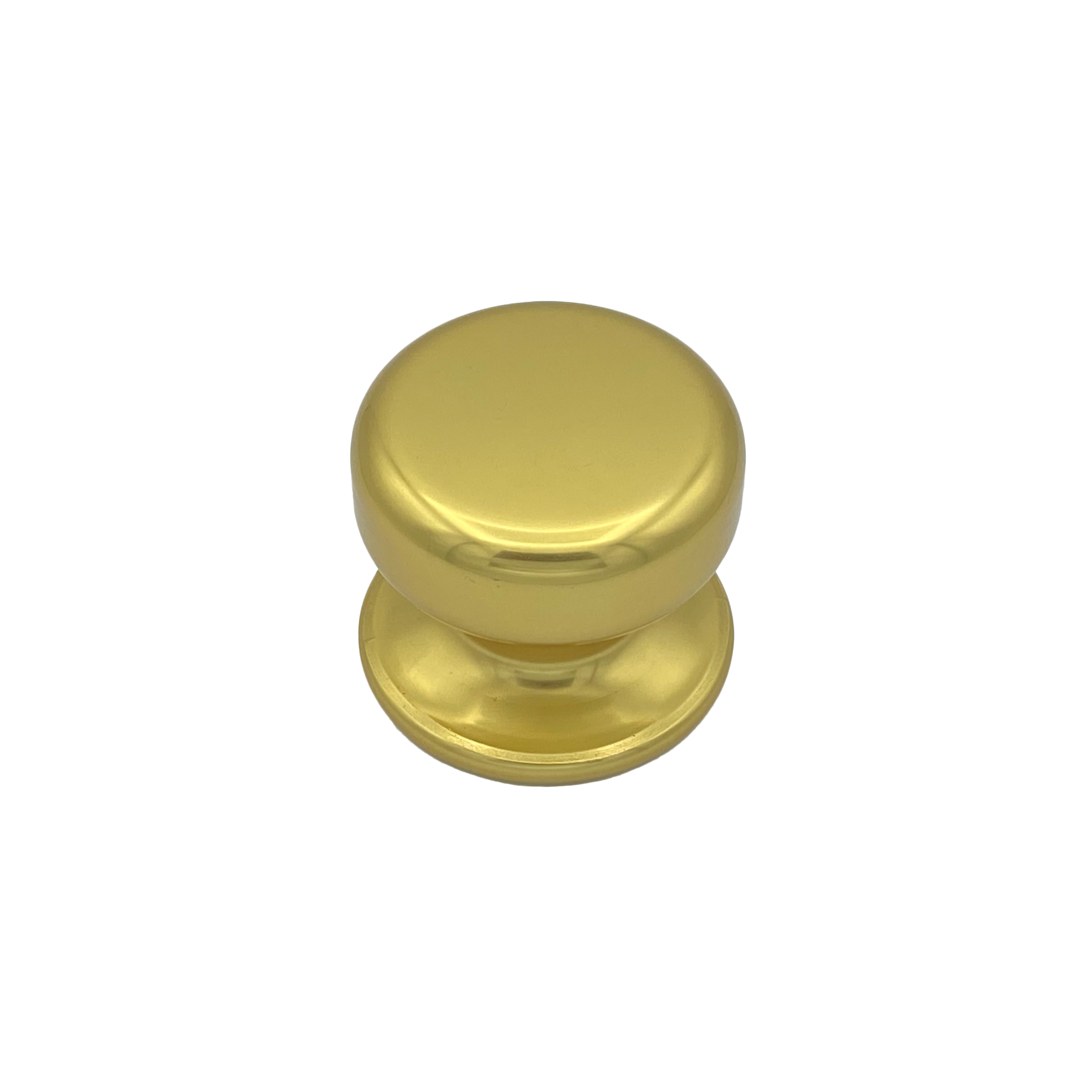 Pomo fijo para puerta, d: 70 mm, de aluminio color oro brillo
