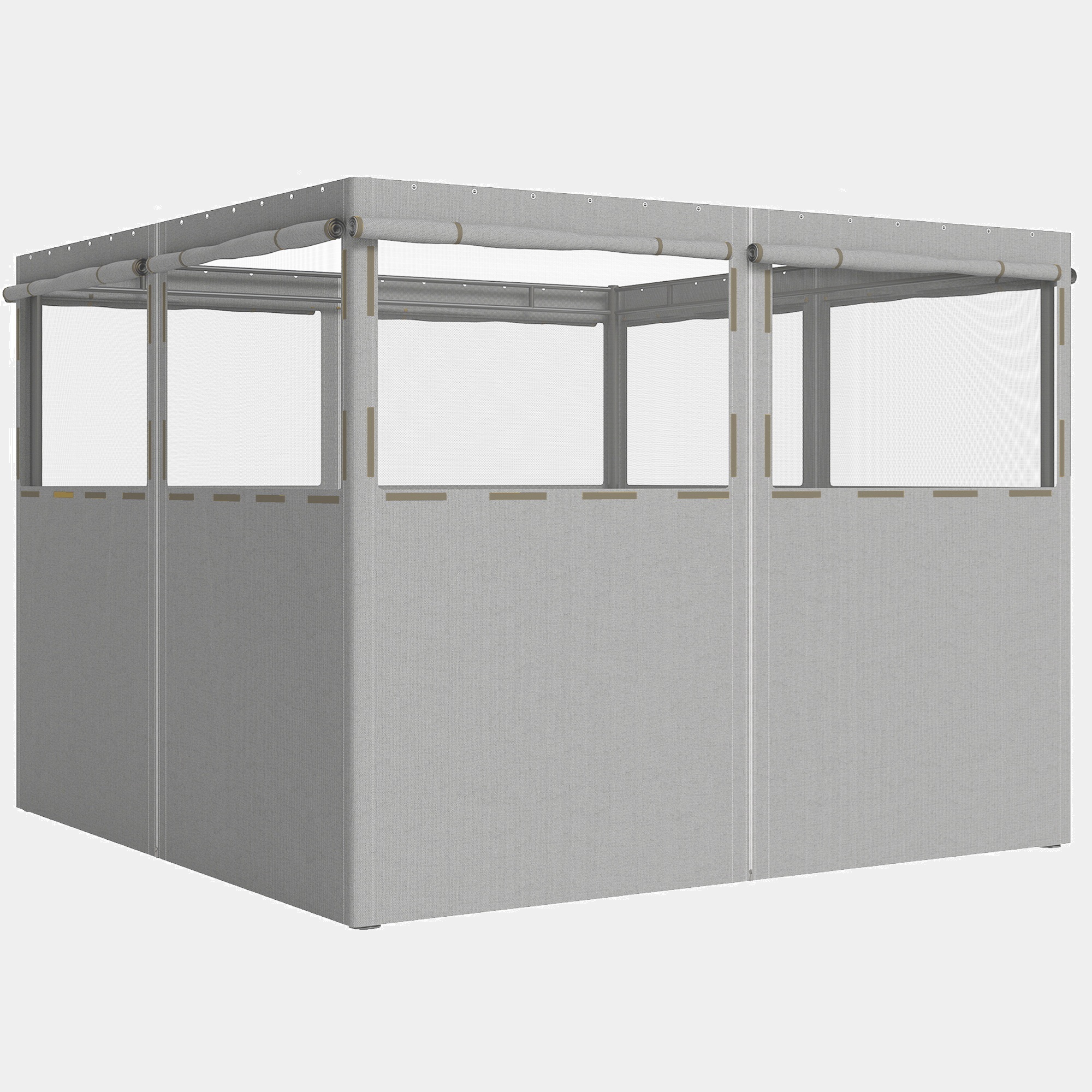 Laterales para carpa 300x198 cm poliéster color gris Outsunny