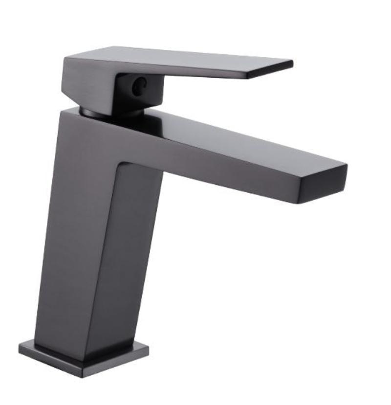 Monomando lavabo black gun metal serie art