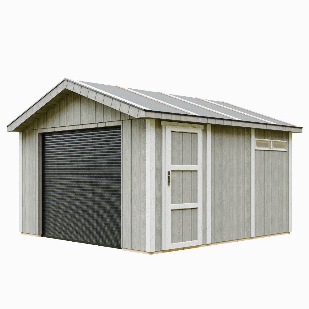 Garaje de calidad premium 13 m²- l378xl412 cm - Timbela m990b-tundra grey