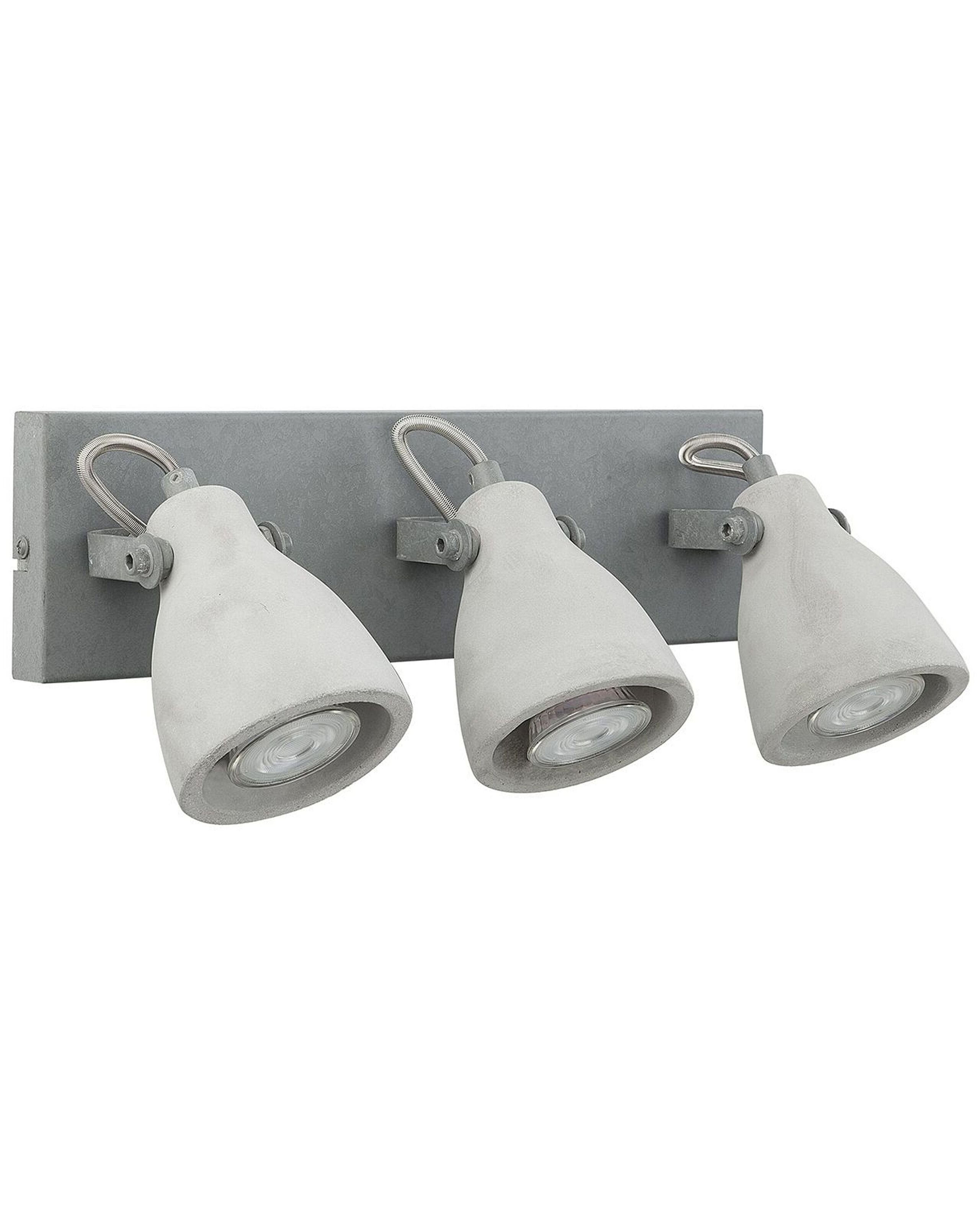 Lámpara de 3 focos mistago ajustable cemento gris