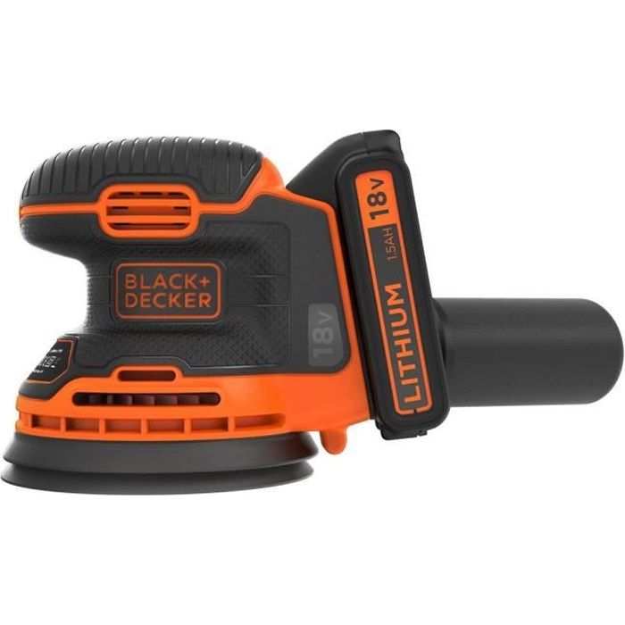 Lijadora orbital aleatoria black & decker bdcros18 18v 125mm