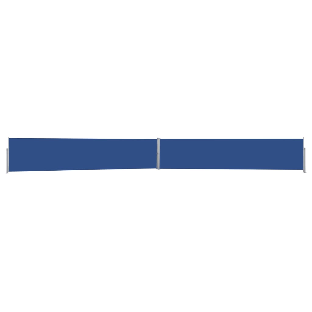 Toldo lateral retráctil para patio azul 140x1200 cm ety5782877