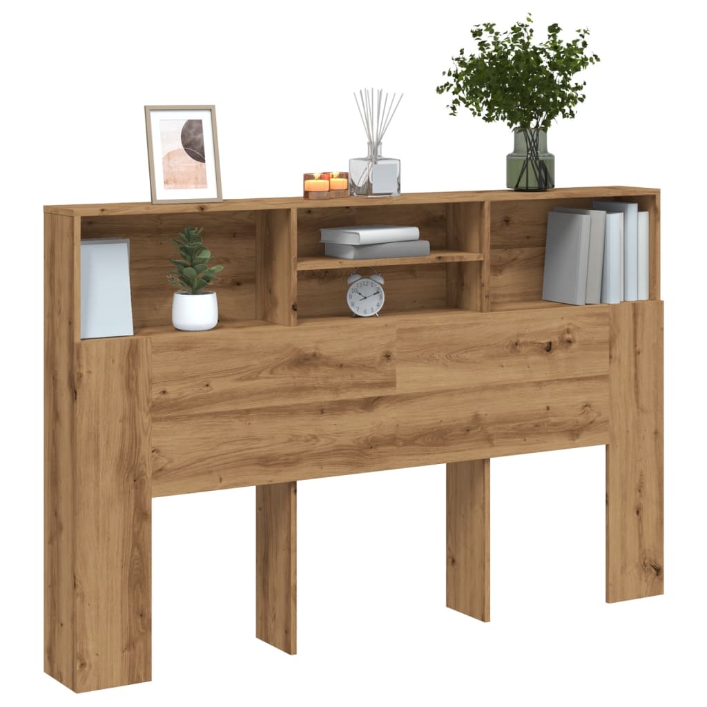 Cabecero armario madera ingeniería roble artisan 160x19x103,5cm eso9094