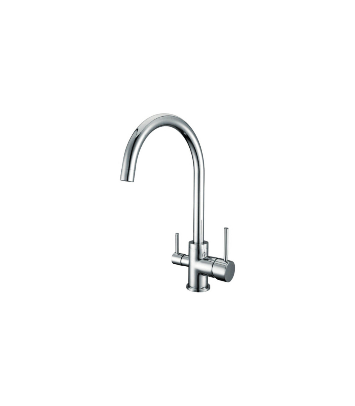 Grifo monomando 3 vías para fregadero con sistema ósmosis