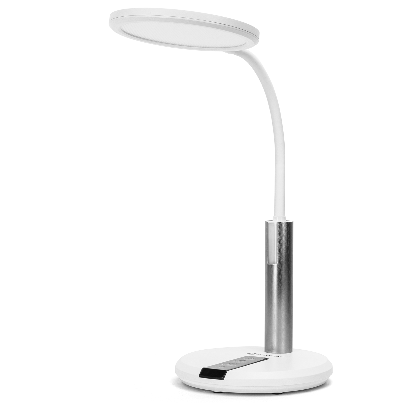 Aigostar flexo LED escritorio 360°, brillo/temperatura ajustable, blanco