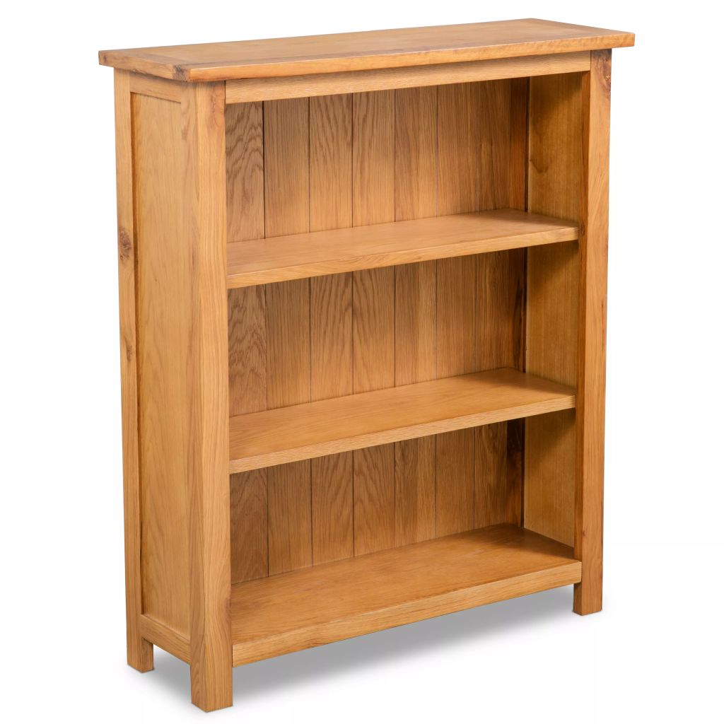 Estantería de diseño 82 cm madera maciza de roble