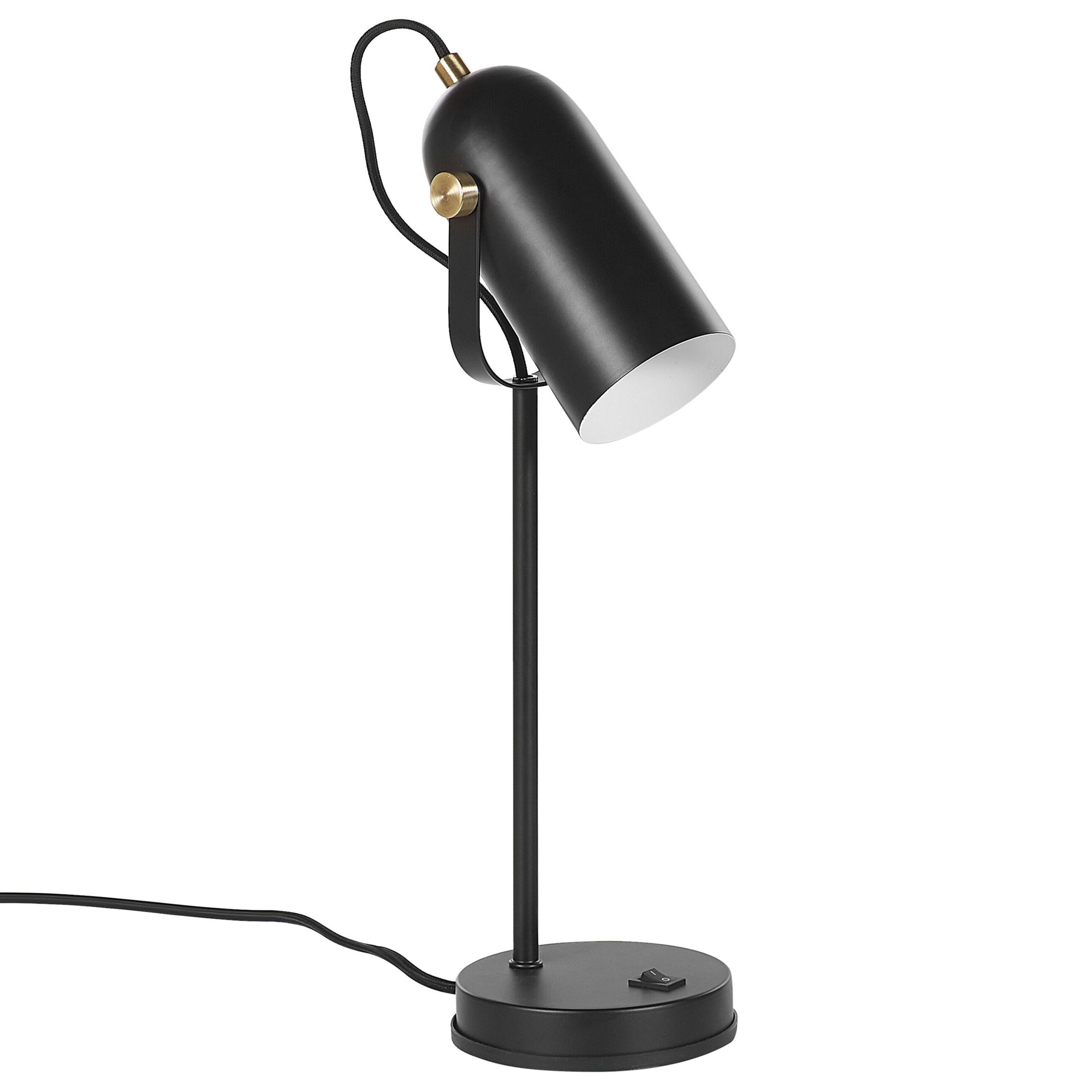 Lámpara de escritorio tyria ajustable metal negro