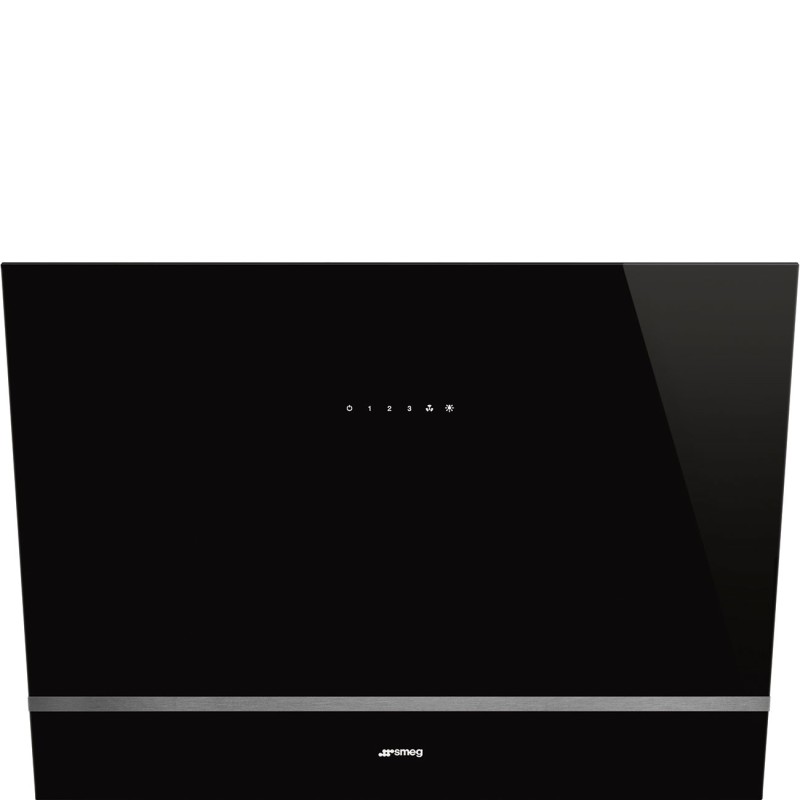 Campana smeg kv28n 80 cm cristal negro 3 velocidades