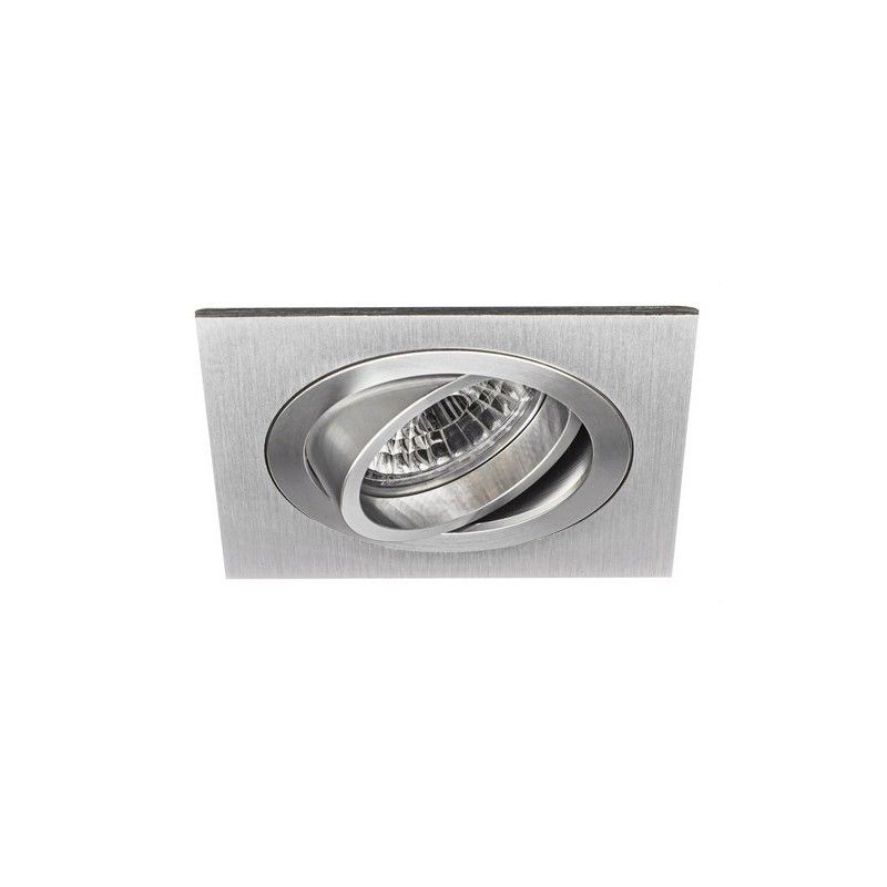 Aro empotrable cuadrado orientable 704d-05 jiso aluminio 92x92mm