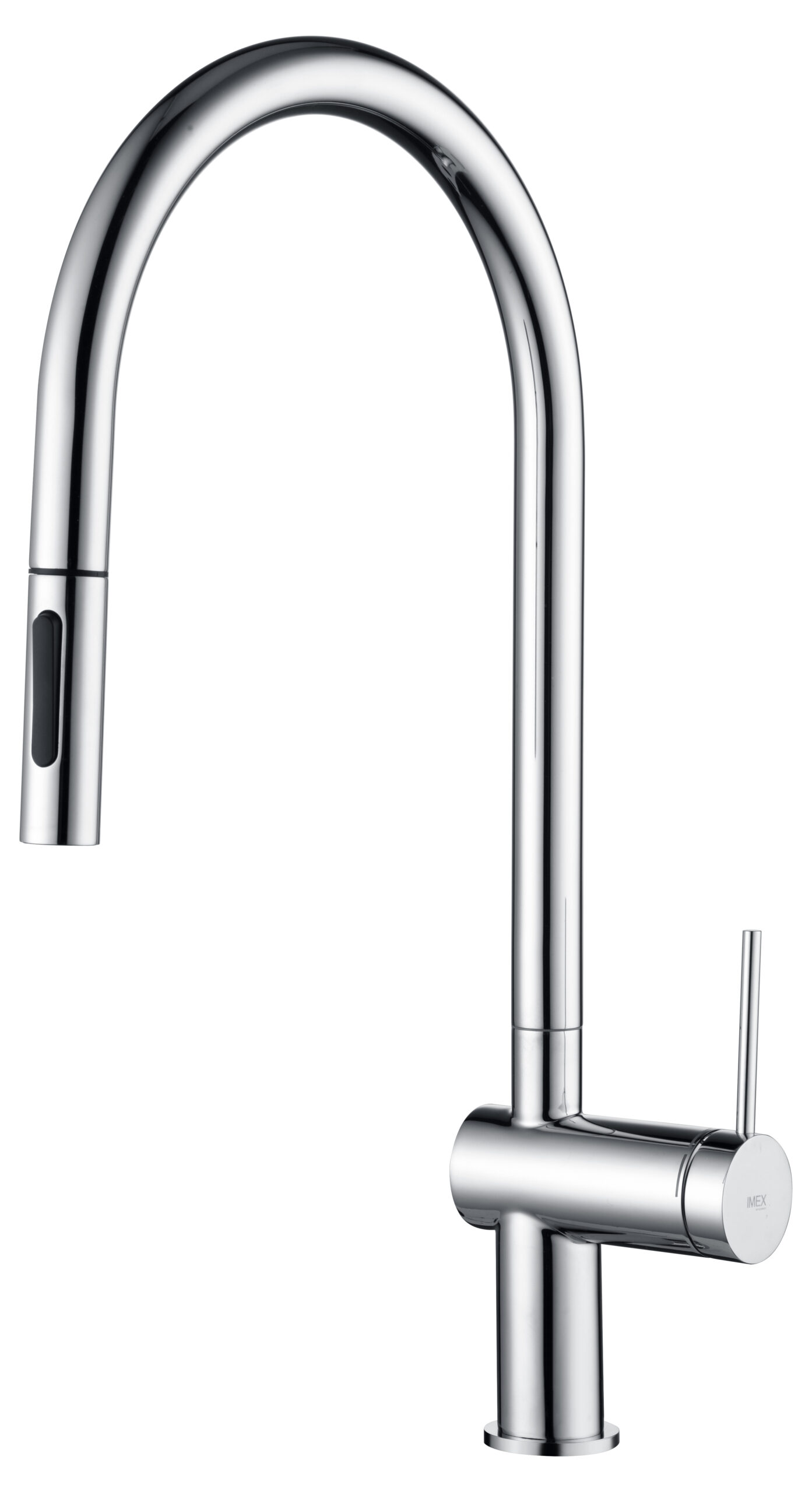 Grifo de cocina monomando extraíble de fregadero giratorio 360 cromo