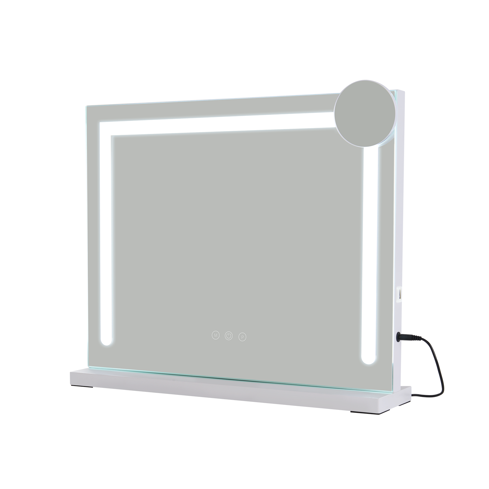 Nettlife espejo de maquillaje hollywood blanco 60x80 cm