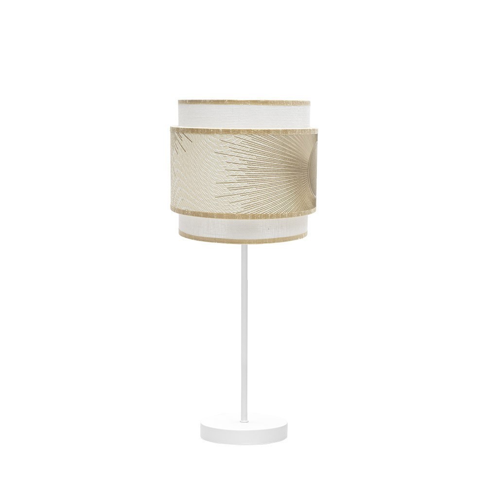 Lampara sobremesa nepal blanco 18cm