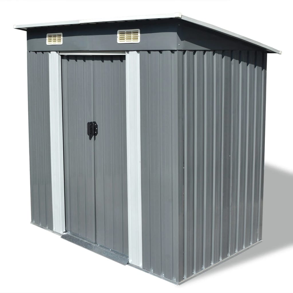 Caseta de jardín de metal gris es9614