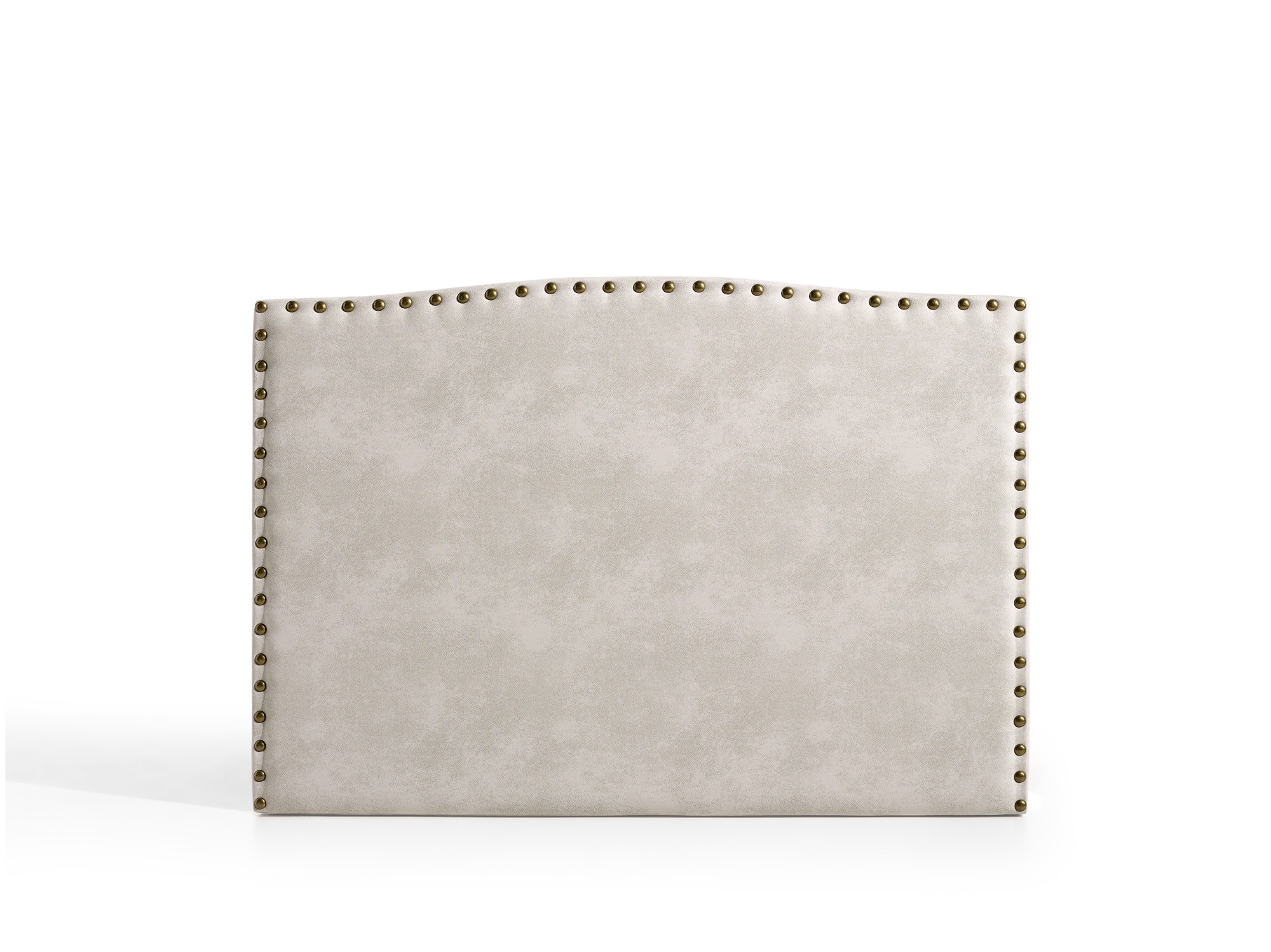 Cabecero ambar para cama de 150 de tela blanco roto 154x115x8 matris